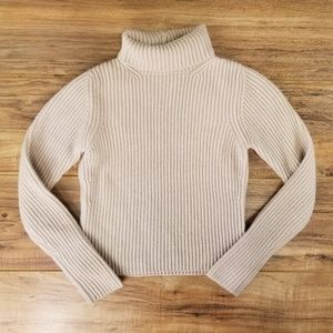 Prada 》Cream Turtleneck Sweater